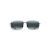 Maui Jim - Sunglasses Breakwall Black Ack Grey Maui Jim Sunglasses Breakwall Black Ack Grey