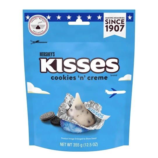 Hershey's Kisses - Cookies 'n' Creme Candy Pouch 355g Hershey's Kisses Cookies 'N' Creme Candy Pouch 355g 3 Hershey's Kisses - Cookies 'n' Creme Candy Pouch 355g Hershey's Kisses Cookies 'N' Creme Candy Pouch 355g