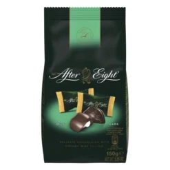 After Eight - Chocolates With Mint Filling Mini Snack Bag 150g After Eight Chocolates With Mint Filling Mini Snack Bag 150g