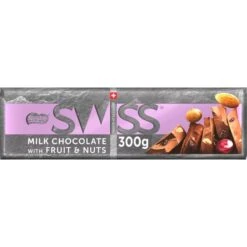 Nestlé Swiss - Milk Chocolate With Fruit & Nuts Tablet 300g Nestlé Swiss Milk Chocolate With Fruit & Nuts Tablet 300g