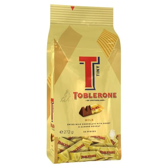 Toblerone - Tiny Mono Bag Gold 272g Toblerone Tiny Mono Bag Gold 272g 3 Toblerone - Tiny Mono Bag Gold 272g Toblerone Tiny Mono Bag Gold 272g