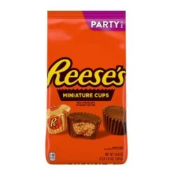 Reese's - Milk Chocolate Peanut Butter Cups Miniatures Candy Party Bag 1000g Reese's Milk Chocolate Peanut Butter Cups Miniatures Candy Party Bag 1000g