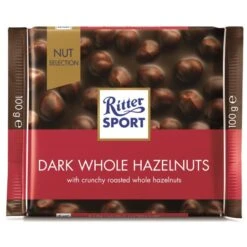 Ritter Sport - Dark Whole Hazelnuts 100g Ritter Sport Dark Whole Hazelnuts 100g