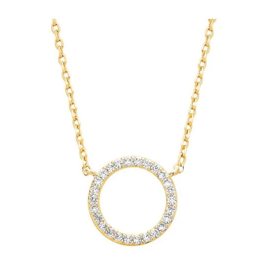 Estella Bartlett - Large Pave Circle Necklace Set Estella Bartlett Large Pave Circle Necklace Set 3 Estella Bartlett - Large Pave Circle Necklace Set Estella Bartlett Large Pave Circle Necklace Set