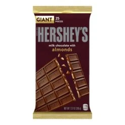 Hershey's - Milk Almond Giant Bar 208g Hershey's Milk Almond Giant Bar 208g